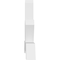 Ekena Millwork Vanguard Architectural Grade PVC Gable Bracket, 72"W x 27"H x 4"D x 4"F, 9/12 Pitch GBP072X27X0404VAN00 - alternate 4